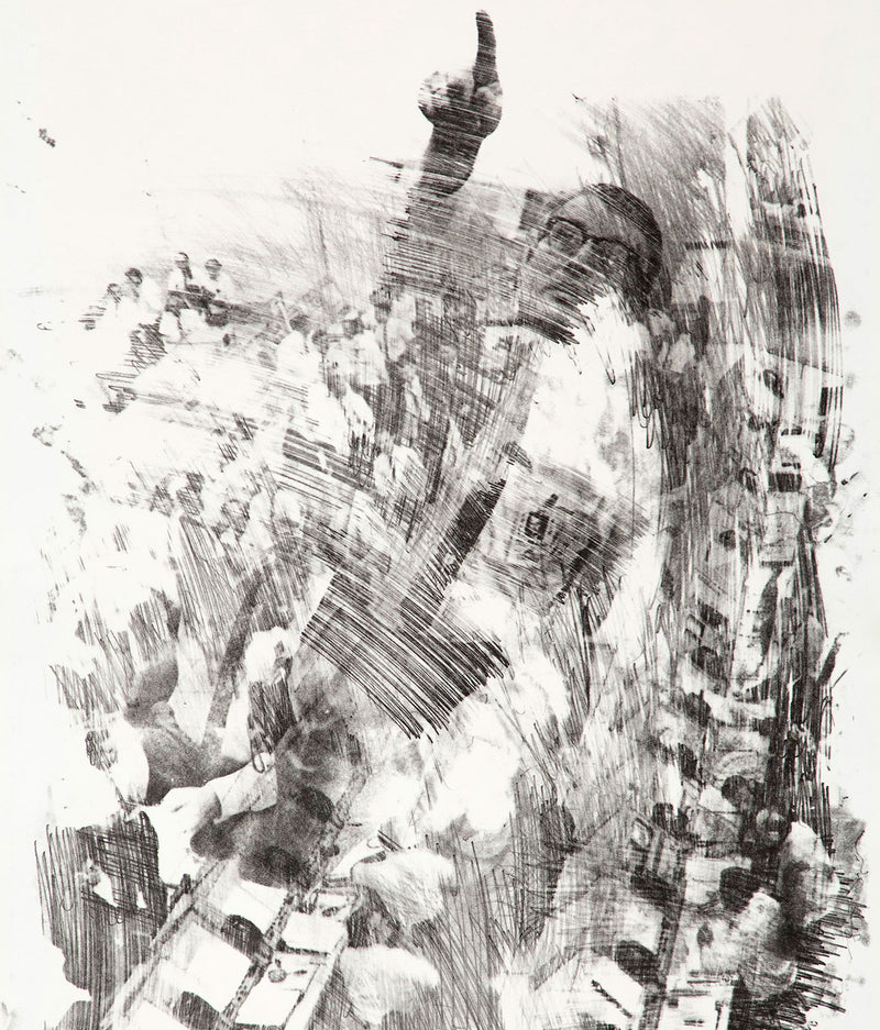 Robert Rauschenberg "Sky Rite (Stoned Moon0" Lithograph, 1969.