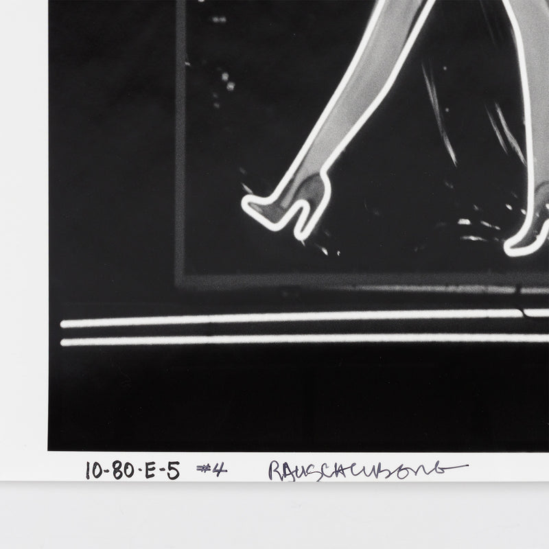 robert rauschenberg city limits NYC Boston photography neon sign in + out city limits pop artist pop art innovative pop art rob photograph black and white B&W toronto canada american artist icon
