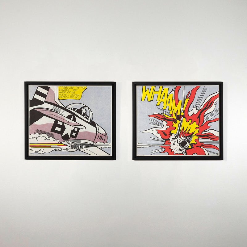 ROY LICHTENSTEIN "WHAAM!" DIPTYCH LITHO, 1986