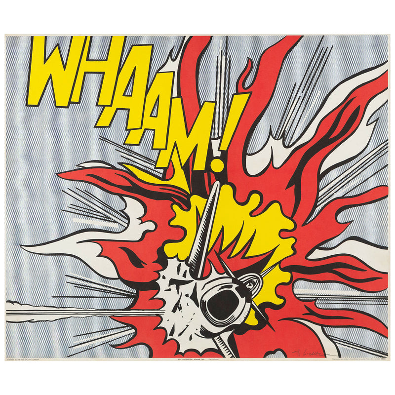 ROY LICHTENSTEIN "WHAAM!" DIPTYCH LITHO, 1986