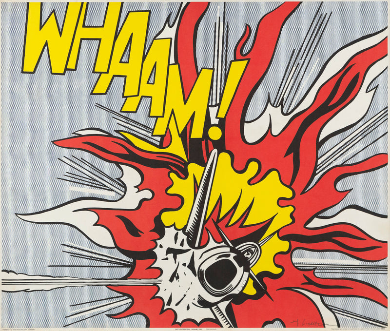 ROY LICHTENSTEIN "WHAAM!" DIPTYCH LITHO, 1986