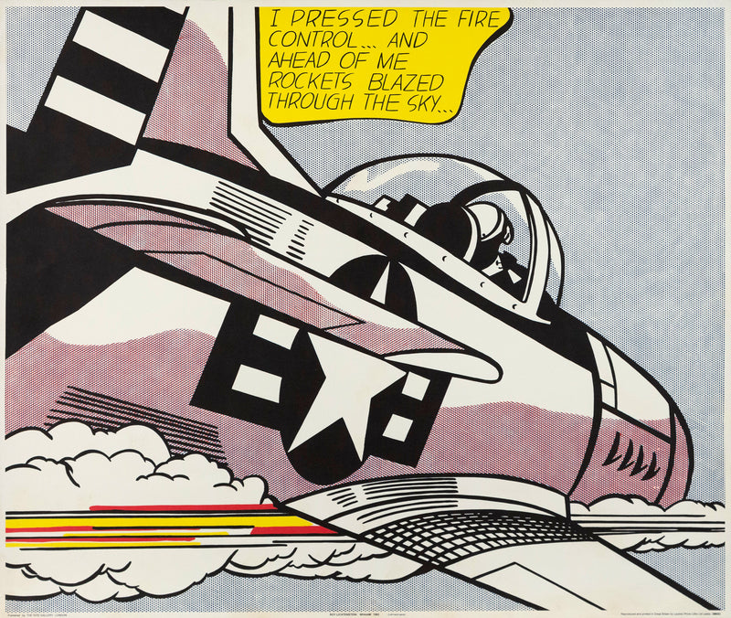 ROY LICHTENSTEIN "WHAAM!" DIPTYCH LITHO, 1986