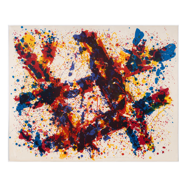 sam francis firewood 1973 limited edition screenprint multiples primary colors multiple collect abstract expressionist 1970s 