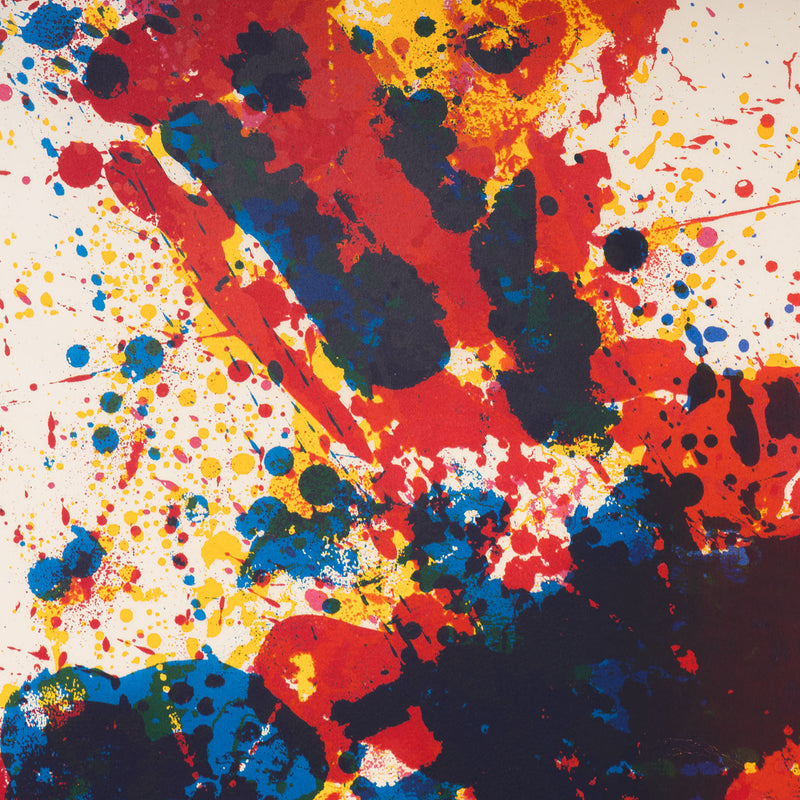 sam francis firewood 1973 limited edition screenprint multiples primary colors multiple collect abstract expressionist 1970s hand-signed signed