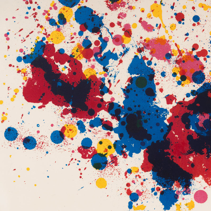 sam francis firewood 1973 limited edition screenprint multiples primary colors multiple collect abstract expressionist 1970s hand-signed signed
