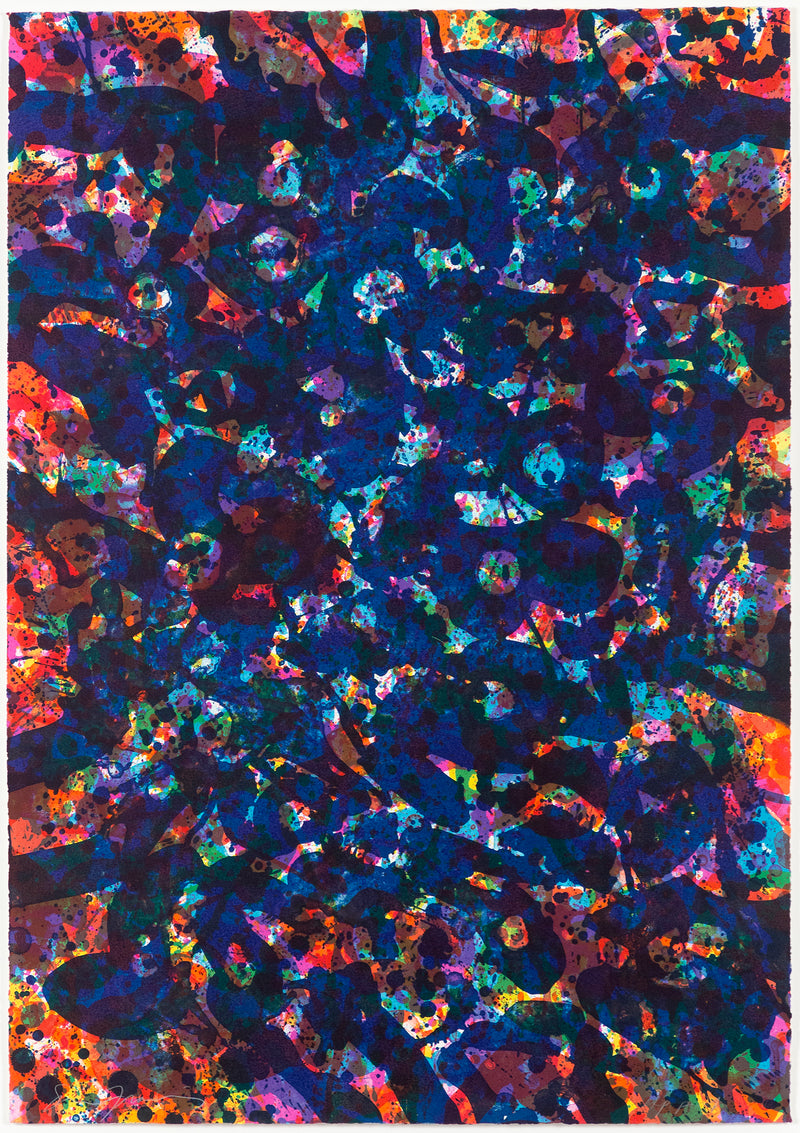 Sam Francis "Her Blue Deeps" Lithograph, 1972