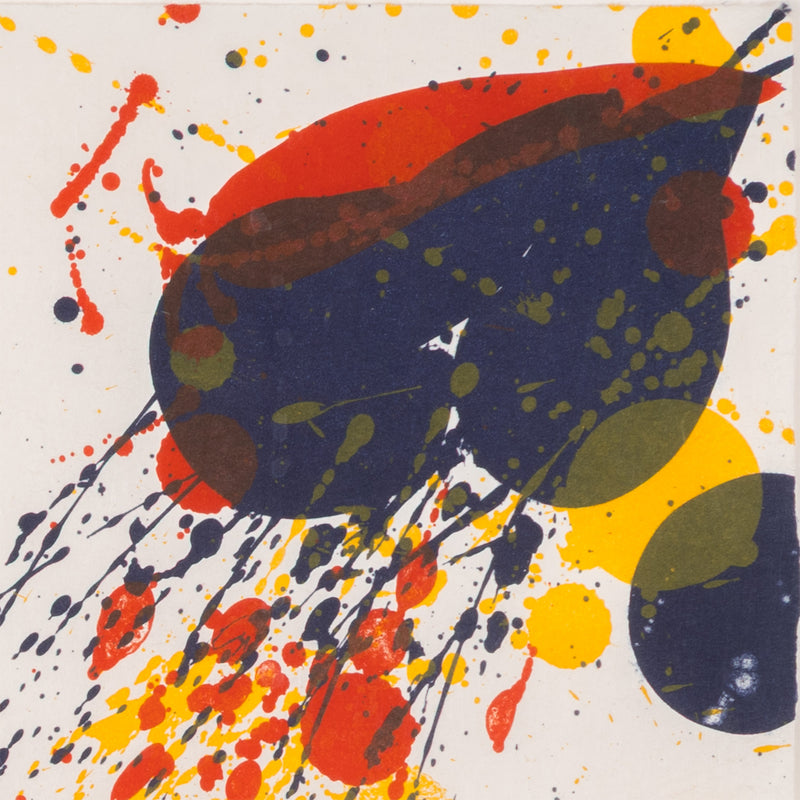 SAM FRANCIS "PRIMARIES" LITHOGRAPH, 1964
