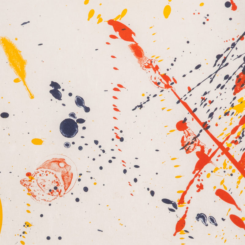 SAM FRANCIS "PRIMARIES" LITHOGRAPH, 1964
