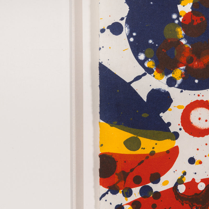 SAM FRANCIS "PRIMARIES" LITHOGRAPH, 1964