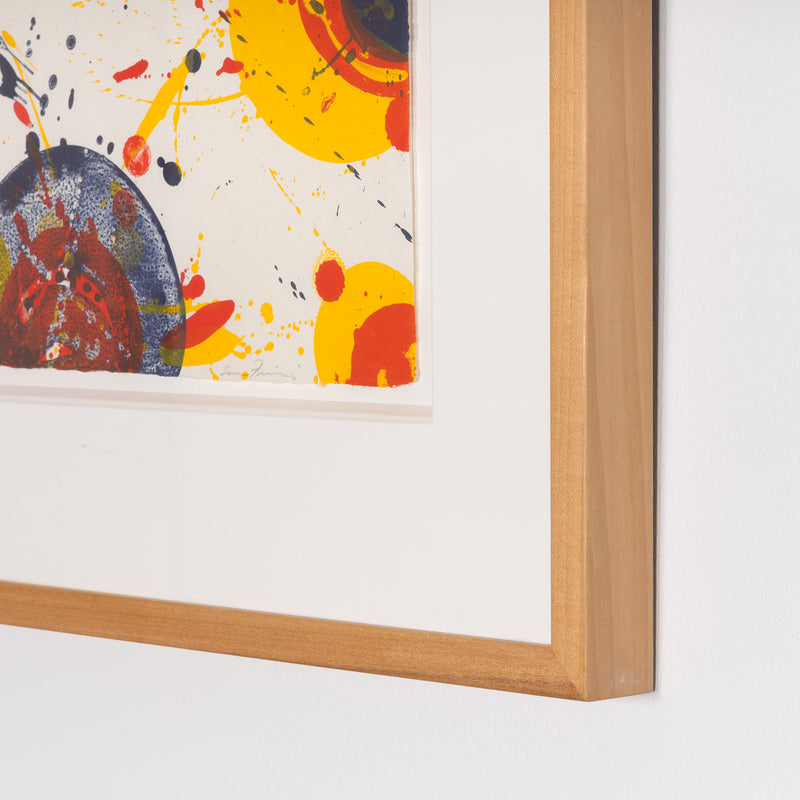 SAM FRANCIS "PRIMARIES" LITHOGRAPH, 1964