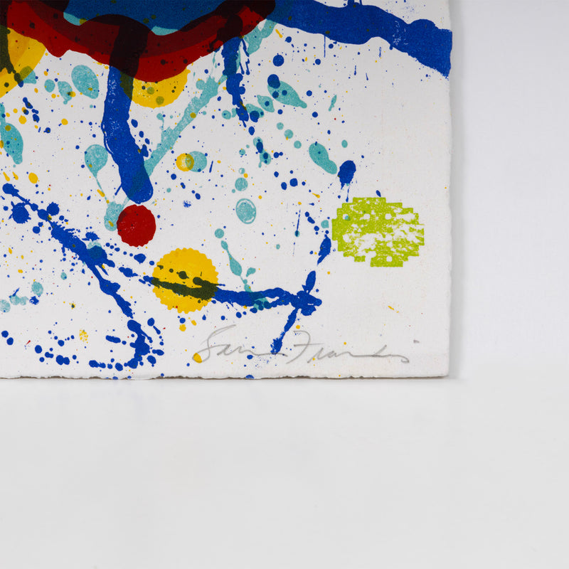 SAM FRANCIS "APPLE GARDEN" LITHOGRAPH, 1989