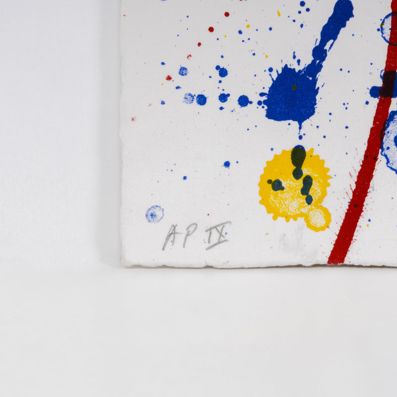 SAM FRANCIS "APPLE GARDEN" LITHOGRAPH, 1989