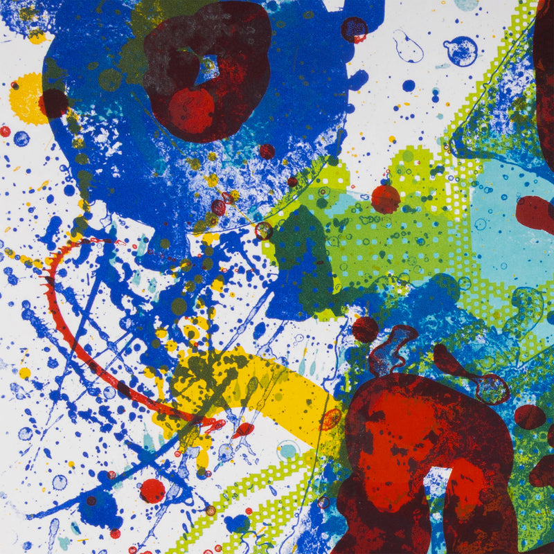 SAM FRANCIS "APPLE GARDEN" LITHOGRAPH, 1989