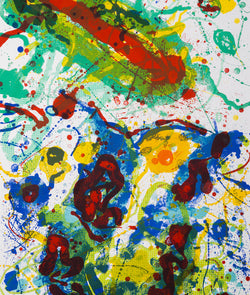 SAM FRANCIS "APPLE GARDEN" LITHOGRAPH, 1989