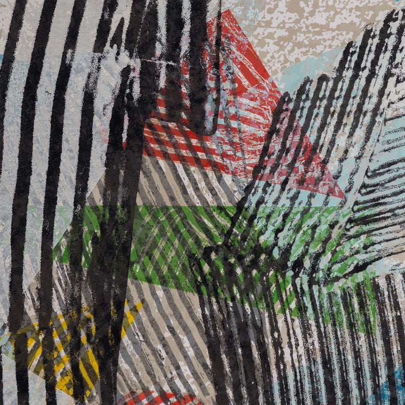 Sam Gilliam Dogon V 2005 print limited edition collect Sam Gilliam artwork lithograph suite of prints West Africa Dogon people traditions collect sam gilliam prints lithograph intaglio and relief framed high-res 