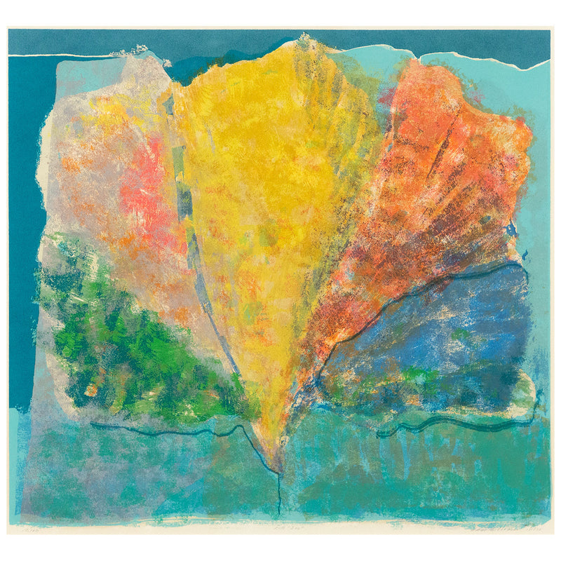 SAM GILLIAM "FOUR 200" LITHOGRAPH, 1976