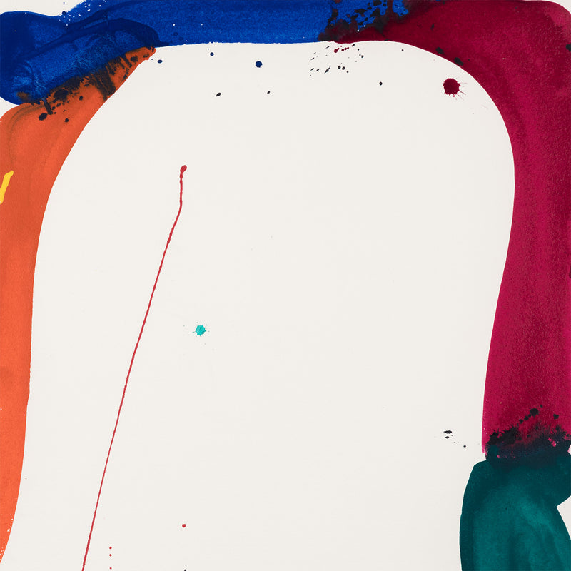 sam francis painting color field abstract expressionism abstraction expressionist american artist painter iconic primary colors colour colours los angeles on paper 1965 catalogue raisonée raisonee caviar20 toronto gallery 