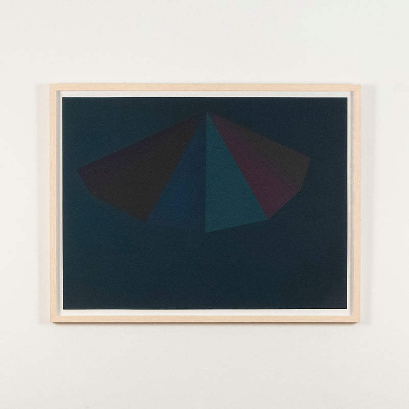 SOL LEWITT "A PYRAMID" SILKSCREEN, 1986