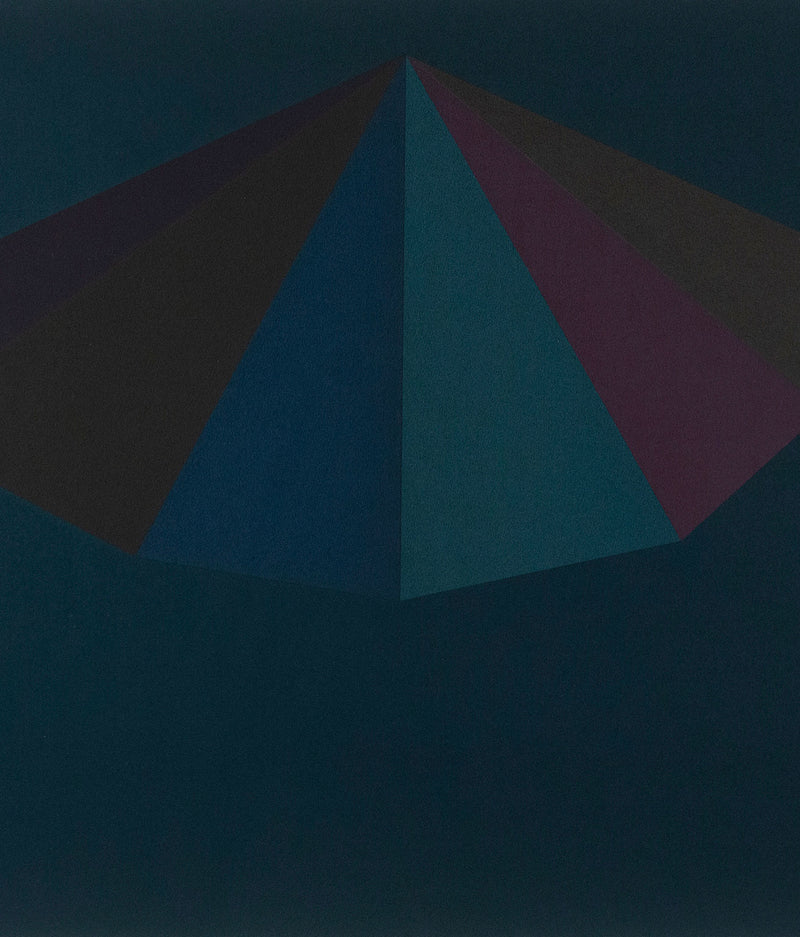 SOL LEWITT "A PYRAMID" SILKSCREEN, 1986