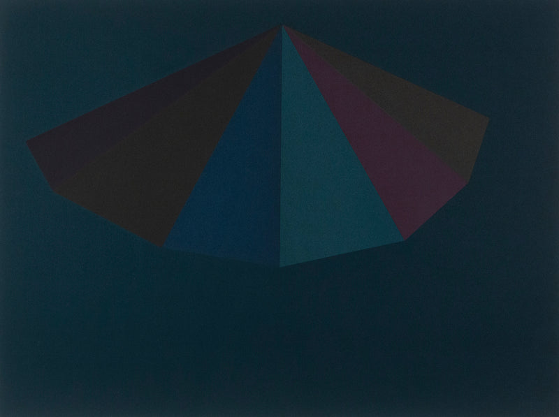 SOL LEWITT "A PYRAMID" SILKSCREEN, 1986