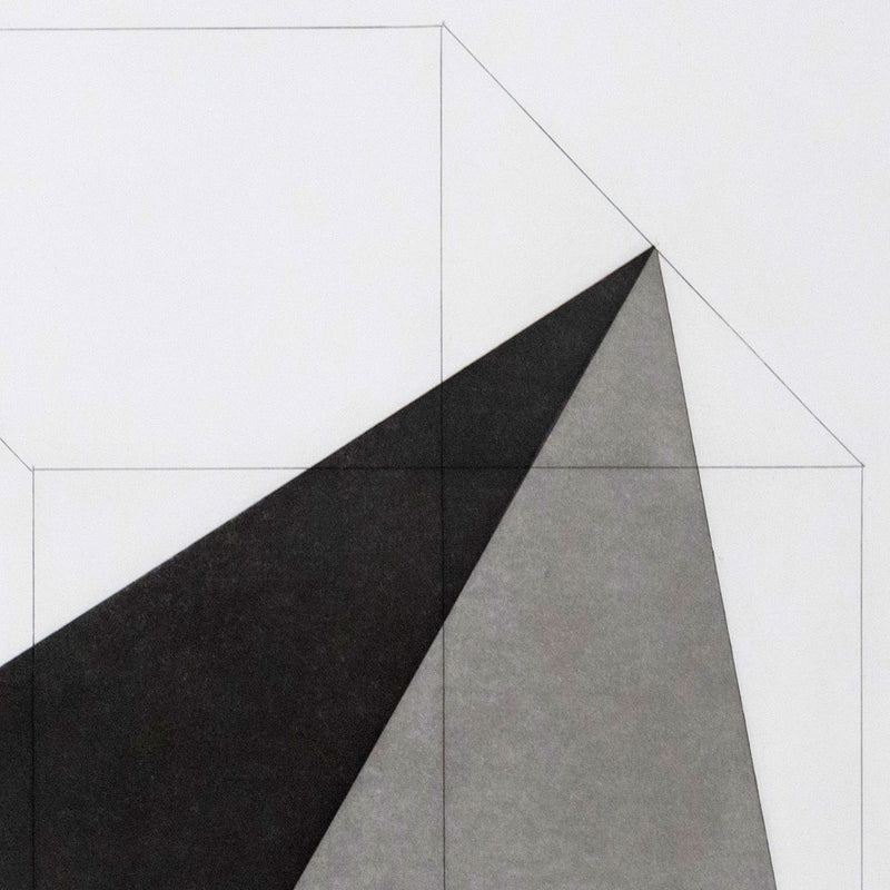 Sol LeWitt "Forms Derived from a Cube" USA, 1982. Etching with aquatint on Somerset Satin White paper. Geometric abstraction. 1980s abstraction. Iconic American artist. Toronto art gallery.