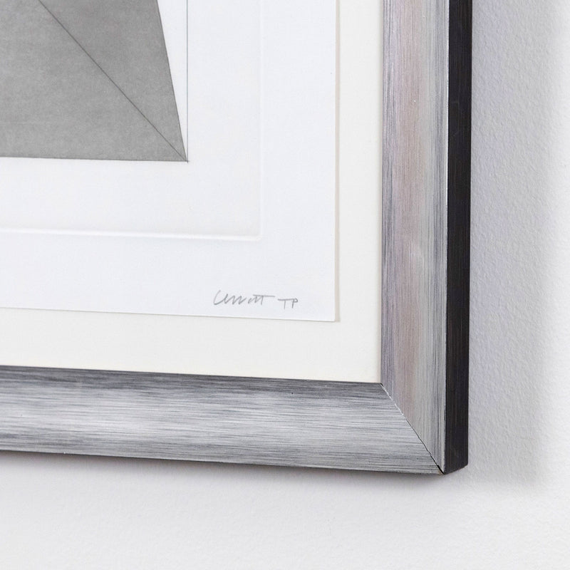Sol LeWitt "Forms Derived from a Cube" USA, 1982. Etching with aquatint on Somerset Satin White paper. Geometric abstraction. 1980s abstraction. Iconic American artist. Toronto art gallery.