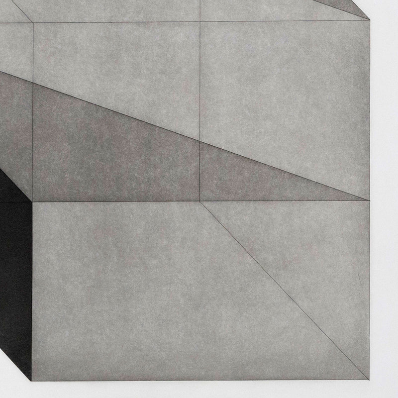 SOL LEWITT "DERIVED FROM A CUBE 5" ETCHING, 1982