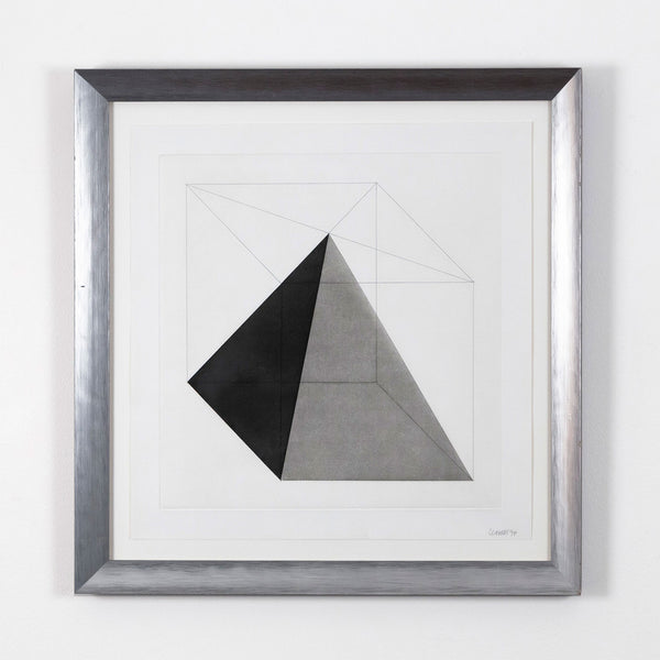 Sol LeWitt "Forms Derived from a Cube" USA, 1982. Etching with aquatint on Somerset Satin White paper. Geometric abstraction. Minimalist art. 1980s abstraction. Iconic American artist. Toronto art gallery.