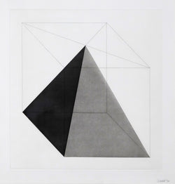 Sol LeWitt "Forms Derived from a Cube" USA, 1982. Etching with aquatint on Somerset Satin White paper. Geometric abstraction. Minimalist art. 1980s abstraction. Iconic American artist. Toronto art gallery.