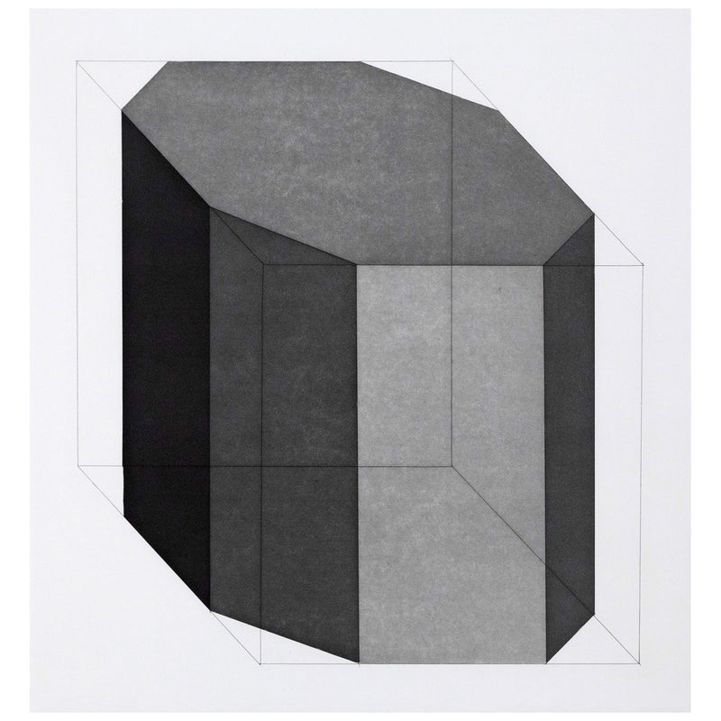 Sol LeWitt "Forms Derived from a Cube" USA, 1982. Etching with aquatint on Somerset Satin White paper. Geometric abstraction. Minimalist art. 1980s abstraction. Iconic American artist. Toronto art gallery.