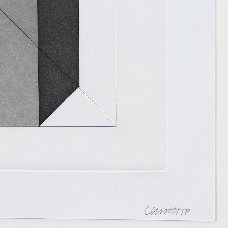 Sol LeWitt "Forms Derived from a Cube" USA, 1982. Etching with aquatint on Somerset Satin White paper. Geometric abstraction. Minimalist art. 1980s abstraction. Iconic American artist. Toronto art gallery.