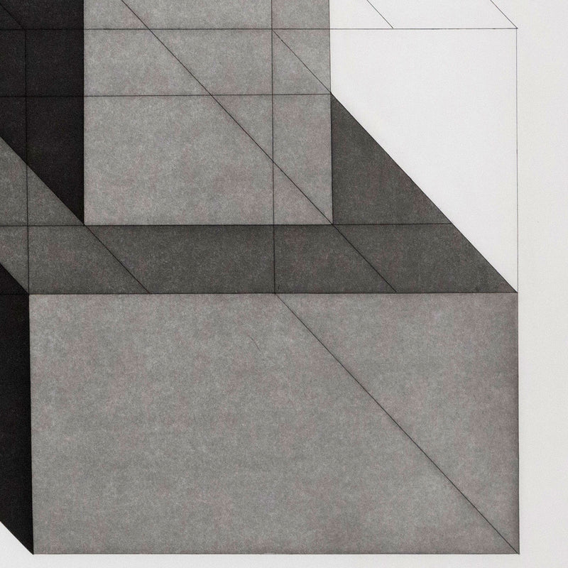 Sol LeWitt "Forms Derived from a Cube" USA, 1982. Etching with aquatint on Somerset Satin White paper. Geometric abstraction. Minimalist art. 1980s abstraction. Iconic American artist. Toronto art gallery.