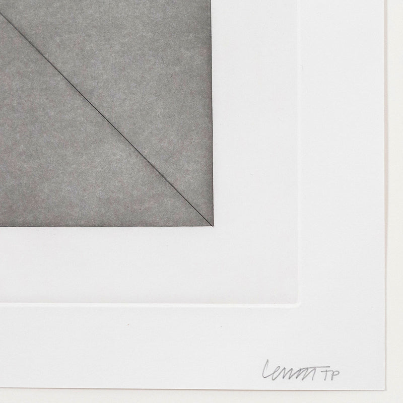 Sol LeWitt "Forms Derived from a Cube" USA, 1982. Etching with aquatint on Somerset Satin White paper. Geometric abstraction. Minimalist art. 1980s abstraction. Iconic American artist. Toronto art gallery.