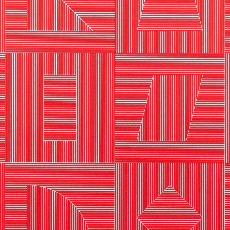SOL LEWITT "FOUR SIDES OF THE TOWER - RED" SILKSCREEN, 1983
