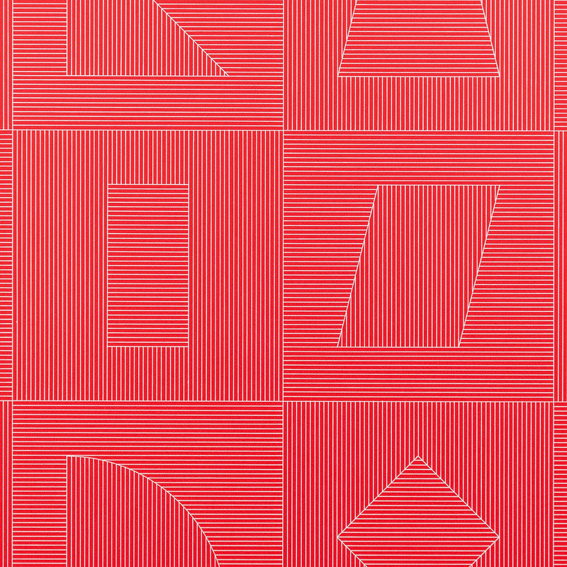 SOL LEWITT "FOUR SIDES OF THE TOWER - RED" SILKSCREEN, 1983