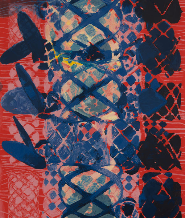 terry winters illustrated set lincoln center edition screenprint 2010 limited edition american artist organic chemistry red art red print serigraph collect terry winters american art