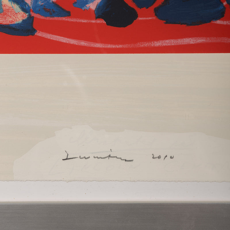terry winters illustrated set lincoln center edition screenprint 2010 limited edition american artist organic chemistry red art red print serigraph collect terry winters american art signed 