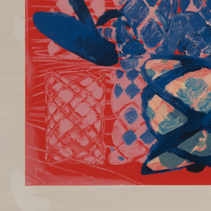 terry winters illustrated set lincoln center edition screenprint 2010 limited edition american artist organic chemistry red art red print serigraph collect terry winters american art signed 