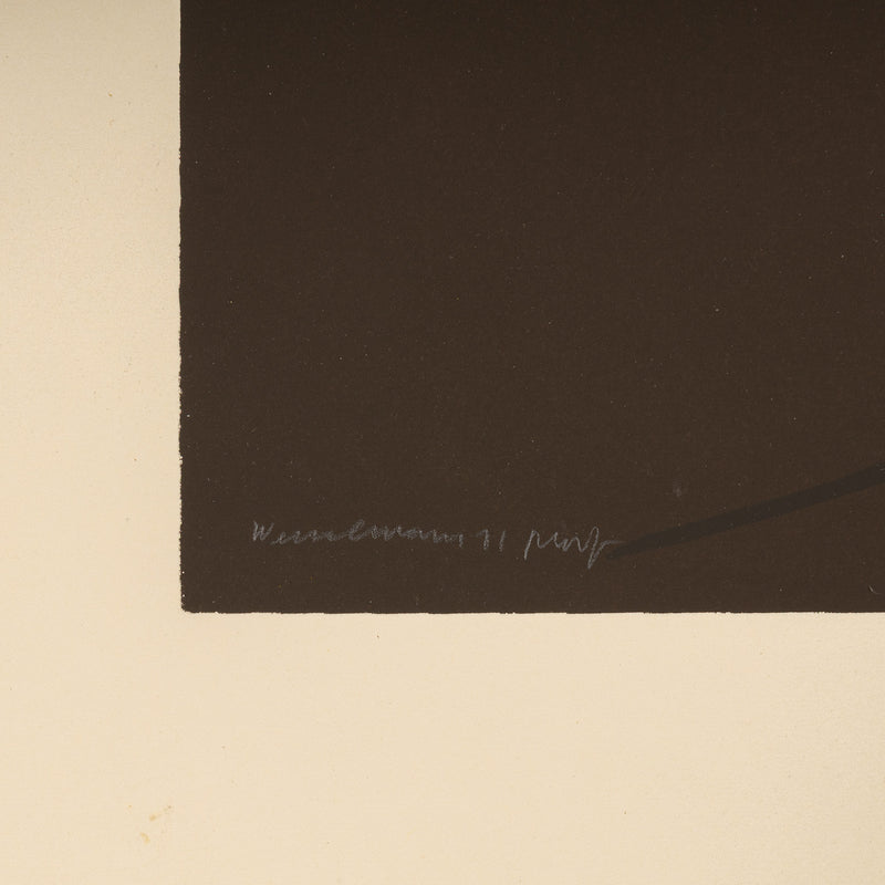 TOM WESSELMANN "GREAT AMERICAN BROWN NUDE" SCREENPRINT, 1971