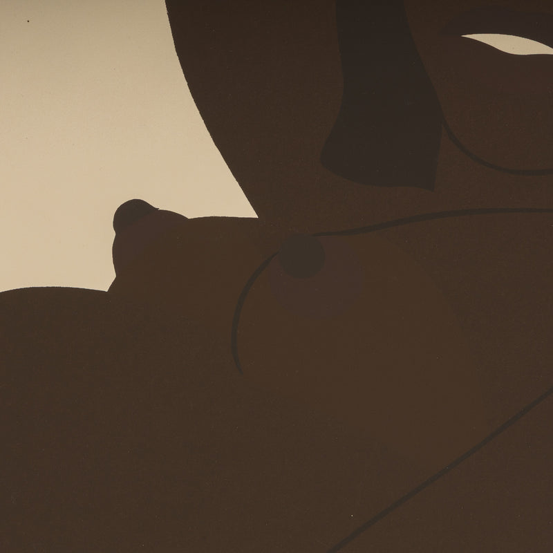 TOM WESSELMANN "GREAT AMERICAN BROWN NUDE" SCREENPRINT, 1971