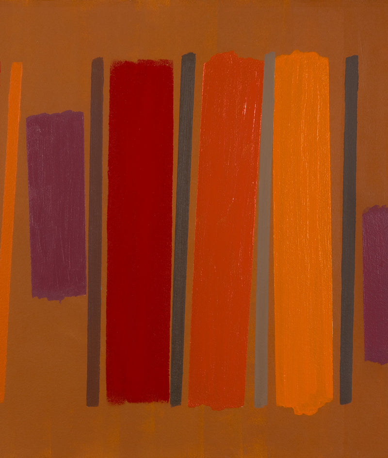 WILLIAM PEREHUDOFF "AUTUMN" ACRYLIC ON PAPER, 1979