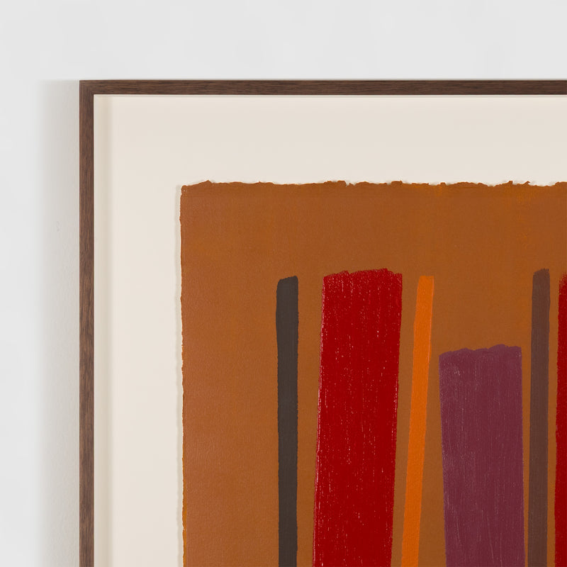 WILLIAM PEREHUDOFF "AUTUMN" ACRYLIC ON PAPER, 1979