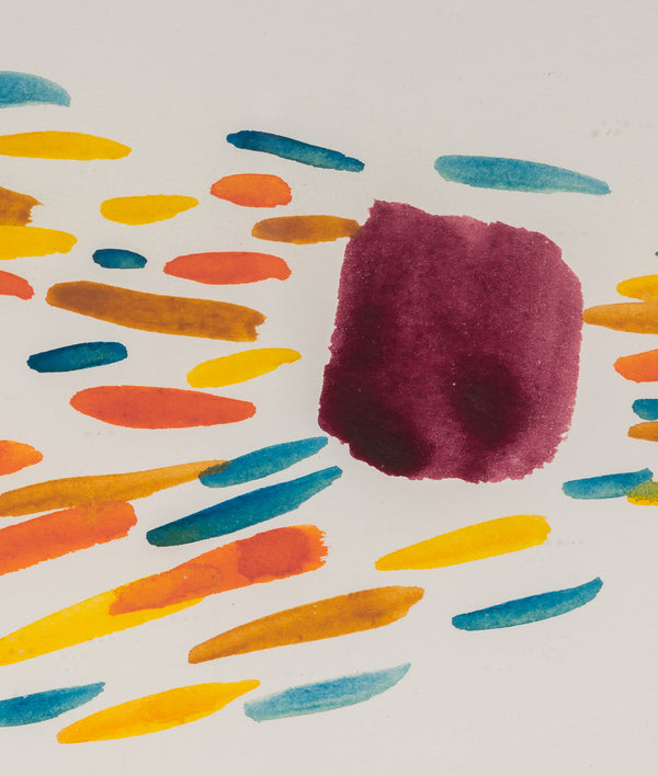 william perehudoff meteor WC-80-183 watercolor watercolour work on paper small scale canadian artist iconic artwork 1980 