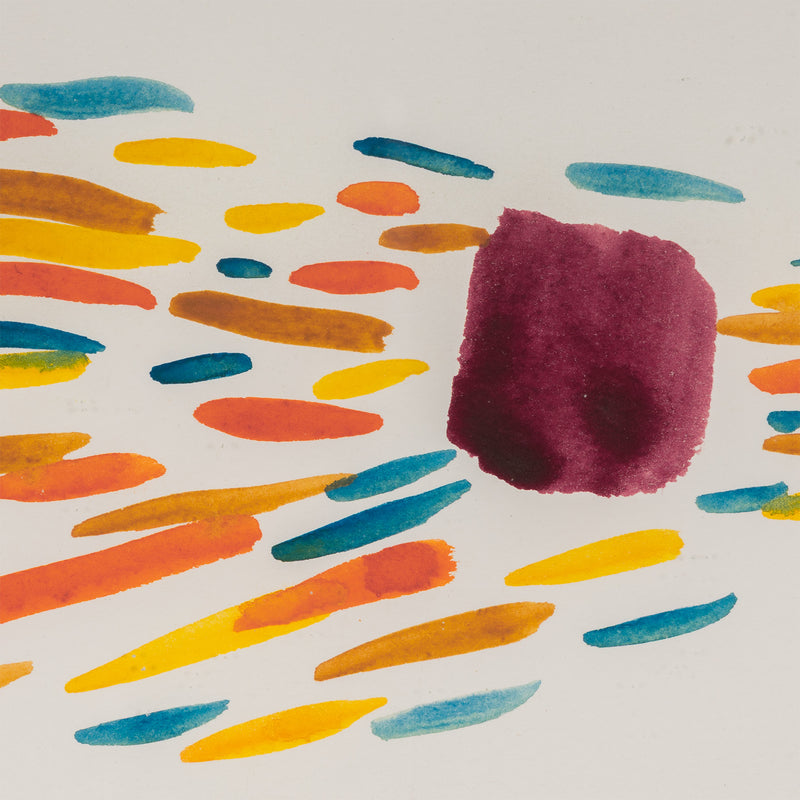 william perehudoff meteor WC-80-183 watercolor watercolour work on paper small scale canadian artist iconic artwork 1980 