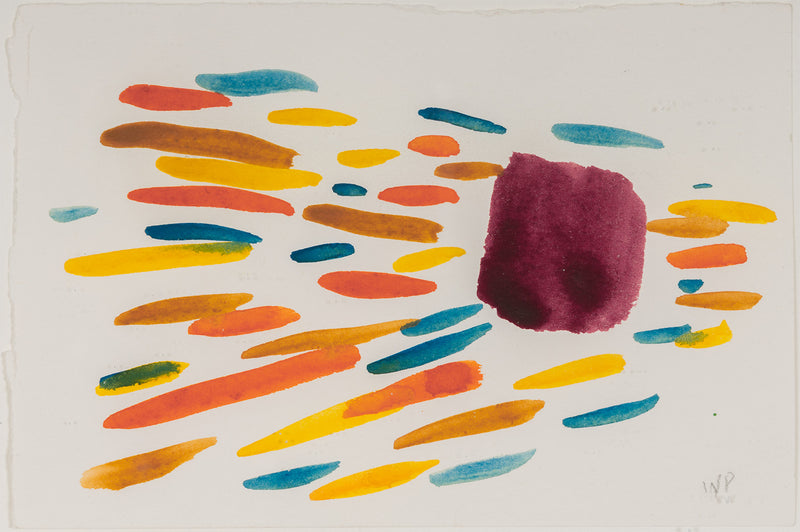 william perehudoff meteor WC-80-183 watercolor watercolour work on paper small scale canadian artist iconic artwork 1980 