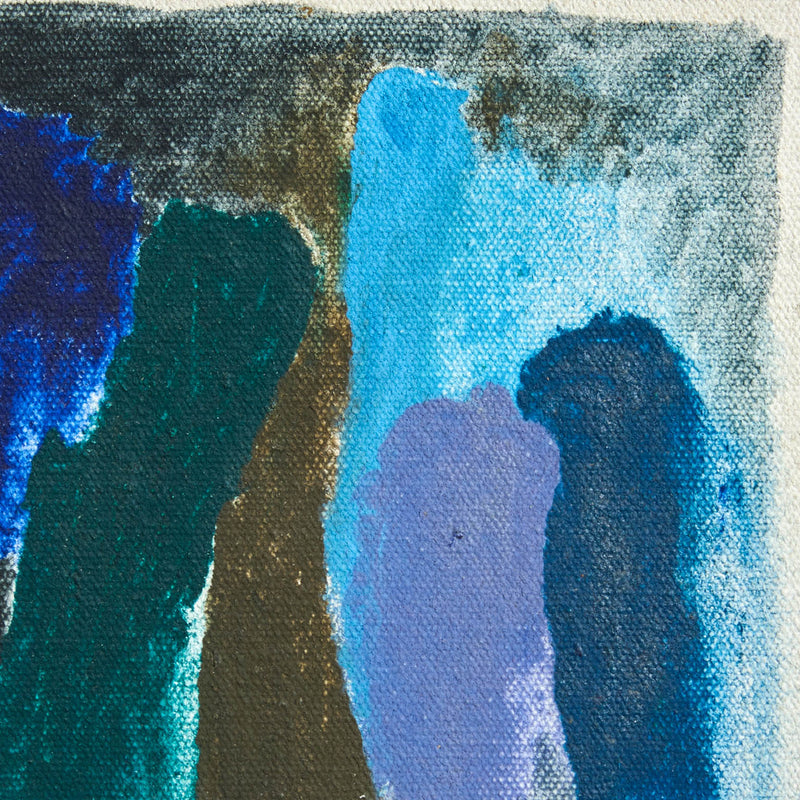FRIEDEL DZUBAS "MERGING DARKNESS" PAINTING, 1974