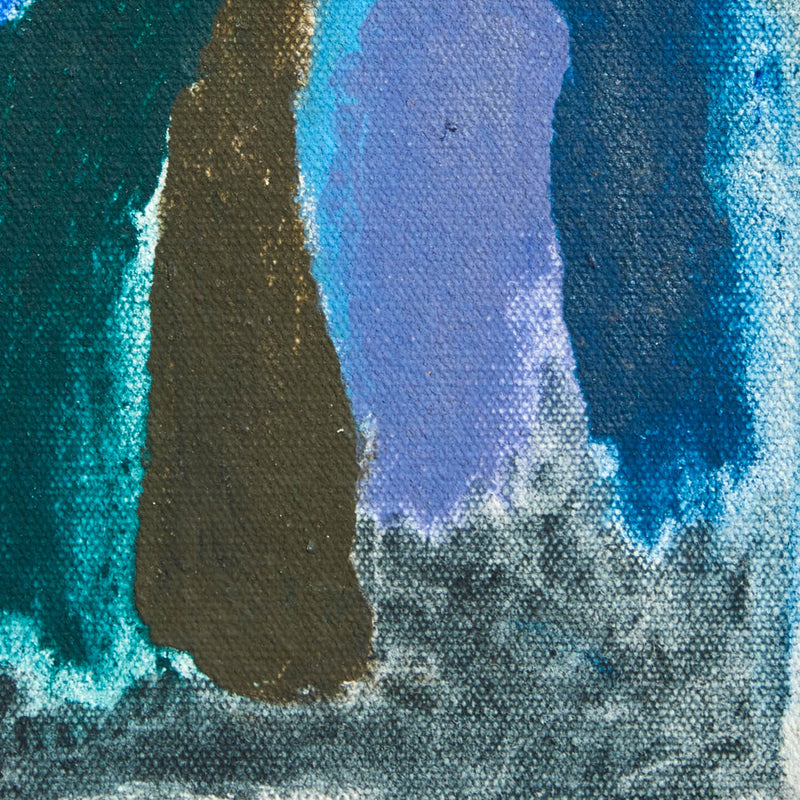 FRIEDEL DZUBAS "MERGING DARKNESS" PAINTING, 1974