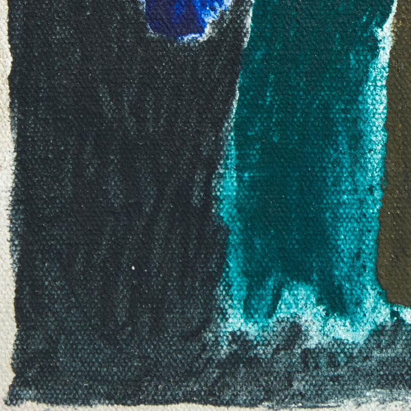 FRIEDEL DZUBAS "MERGING DARKNESS" PAINTING, 1974