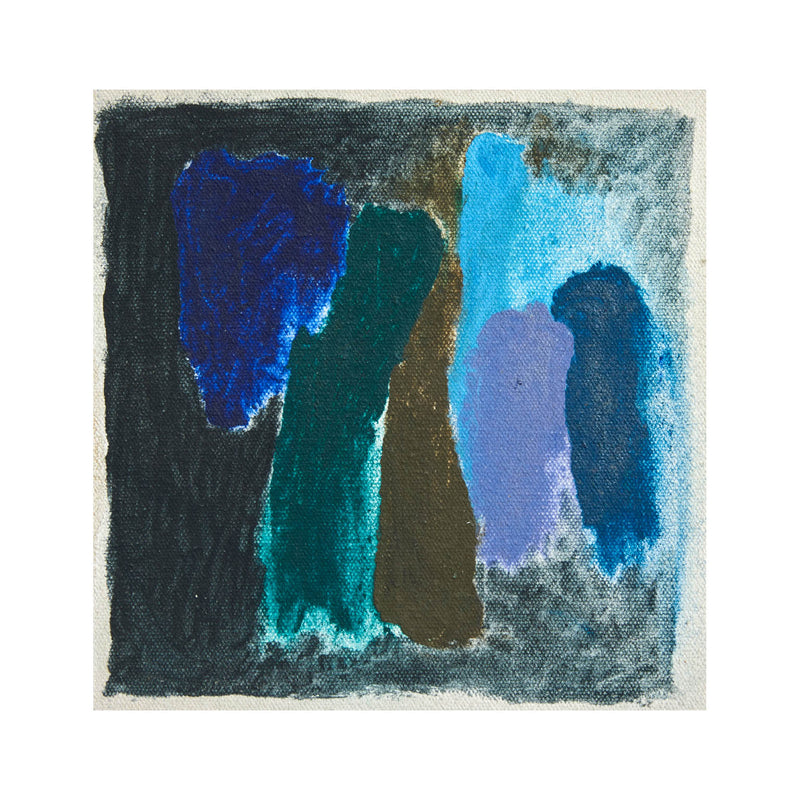 FRIEDEL DZUBAS "MERGING DARKNESS" PAINTING, 1974