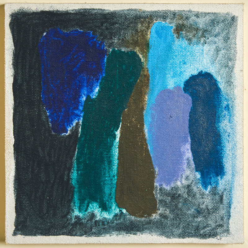 FRIEDEL DZUBAS "MERGING DARKNESS" PAINTING, 1974
